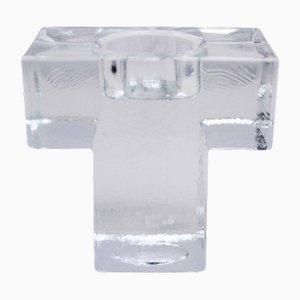 Vintage Glass Candleholder, 1970s