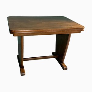 Niedriger ausziehbarer italienischer Art Deco Couchtisch, 1950er