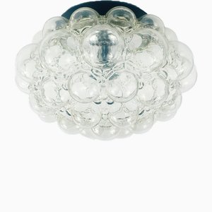 Large Mid-Century Bubble Glass Ceiling Flush Mount by Helena Tynell for Limburg, Germany, 1970s