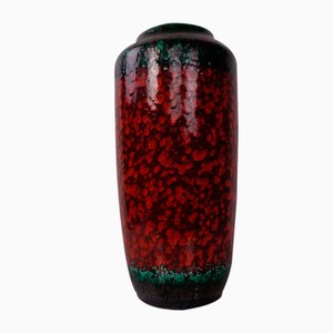 Large Pop Art Model 517-50 Vase in Glazed Lava Ceramic from Scheurich, 1970s
