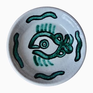 Ceramic Bowl with Fish by Taizé / Daniel De Montmollin