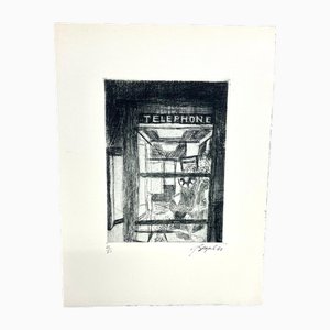 George Segal, Telephone, Engraving