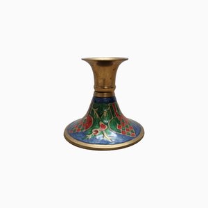 Vintage Brass Christmas Candleholder, 1970s