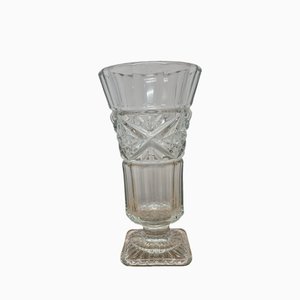 Vintage Pressed Glass Vase, 1970s
