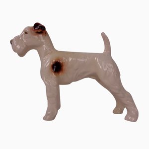 Porcelain Figurine of Fox Terrier, Denmark, 1950s
