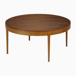 Mesa de centro danesa vintage de palisandro atribuida a Ole Wanscher para AJ Iversen, años 60