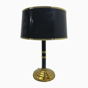 Verstellbare Mid-Century Tischlampe aus Messing & Glas, Italien, 1960er
