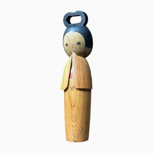 Vintage Wooden Sosaku Kokeshi Doll by Ryoichi Funayama, Japan, 1960s
