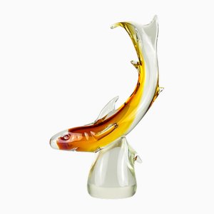 Original Murano Glass Sculpture of Shark by Michele Rossetto, Italy, 1979