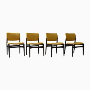 Chaises par AB Madsen & E. Larsen pour Fritz Hansen, 1960s, Set de 4