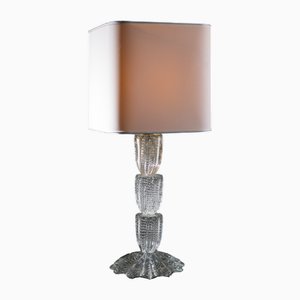 Art Deco Murano Glass by Barovier and Toso Table Lamp, 1940s