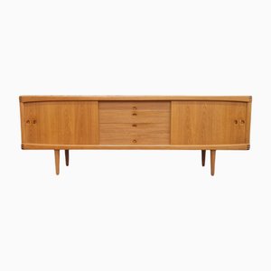 Vintage Scandinavian Sideboard in Light Oak by H. W. Klein for Bramin