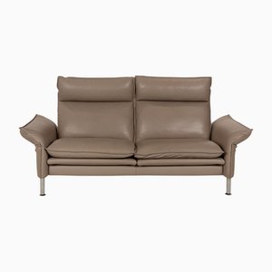 Porto 2-Sitzer Sofa aus Braunem Leder von Erpo