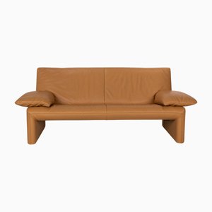 Braunes Zwei-Sitzer Ledersofa von Jori Linea