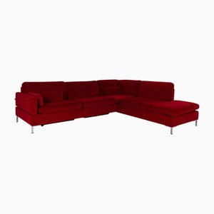 Alba Fabric Corner Red Sofa from Brühl