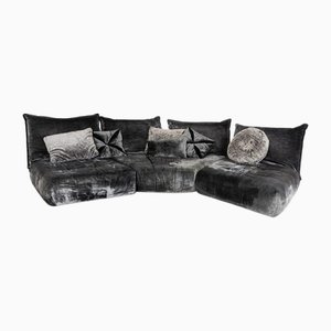 Fabric Corner Sofa in Grey - Silver from Bretz Matilda