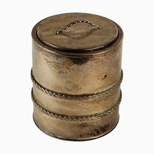 Vintage Ice Bucket, Mazzucconi, Florence in Metal, Italy, 1970s
