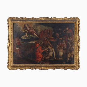 Religiöses Thema, Öl auf Leinwand, 17. Jh.