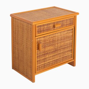 Vintage Rattan Korb aus Korbgeflecht