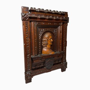 Escultura de retrato de pared inglesa
