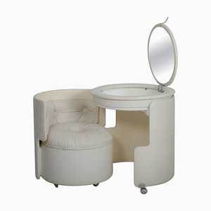 Dilly Dally Vanity attributed to Massoni for Poltrona Frau, Italy, 1968