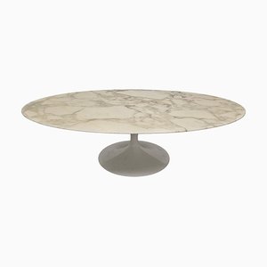Tulip Dining Table with Marble Top attributed to Eero Saarinen for Knoll International, 1960s