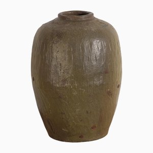 Vaso antico verde oliva, inizio XX secolo