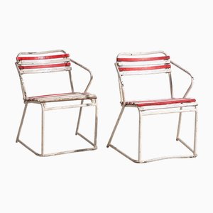 Set of Antique Outdoor Chairs, 1920s
