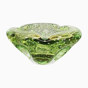 Grüner Vintage Aschenbecher, 1960er