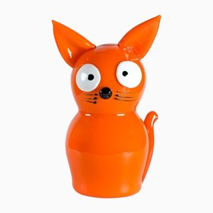 Tiger Skulptur aus orangefarbenem Muranoglas von YourMurano