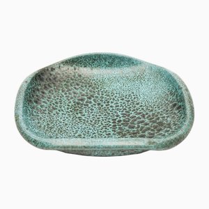 Green Studio Ceramic Plate by Wilhelm & Elly Kuch, Germany, 1960s