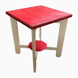 Niederländischer Vintage Beistelltisch aus Holz, 1950er