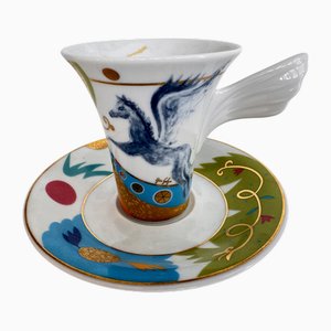 Espresso Collecting Cup No. 3 and Saucer by Yves Galgon for Rosenthalstudio Linie, 1993, Set of 2