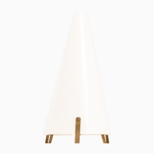 Tischlampe aus Kunststoff und Messing, Hans Bergström zugeschrieben, 1950er