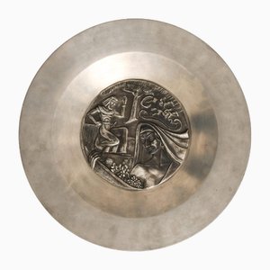 Pewter Tray attributed to Ulla Fogelklou-Skogh, 1949