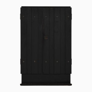 Cabinet in Black Pine with Iron Fittings attributed to Axel Einar Hjorth, 1930s