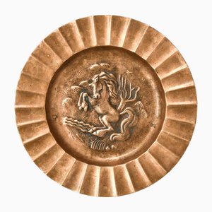 Vassoio in bronzo attribuito a Sven Larsson, anni '50