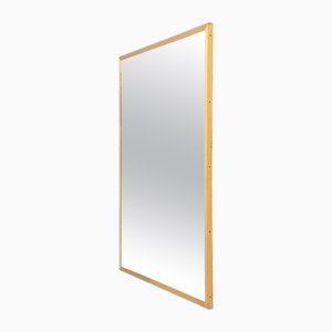 Specchio grande in ottone, anni '60