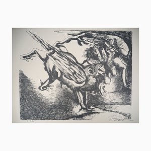 Ossip Zadkine, Hercules Fighting Against the Hydra of Lerna, Original Lithographie