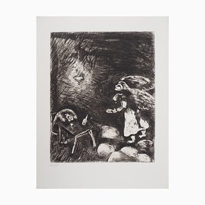 Marc Chagall, Der Trunkenbold und seine Frau, Originalgravur