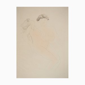 Auguste Rodin, The Young Lovers, Lithograph and Stencil