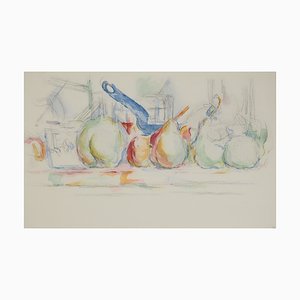 Paul Cezanne, Still Life with Apples and Pears, Lithograph and Stencil