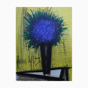 Bernard Buffet, The Purple Bouquet, Litografía original, 1967, Mourlot