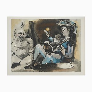 Pablo Picasso, Die Frau mit dem Affen, Lithographie