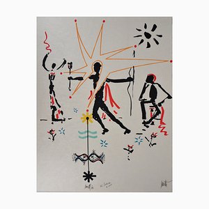 Raymond Moretti and Jean Cocteau, Celebration, Original Lithograph