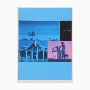 Jacques Monory, Homage to Edward Hopper, Original Screenprint