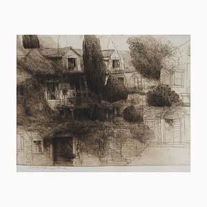 Safet Zec, The Stone House, incisione originale