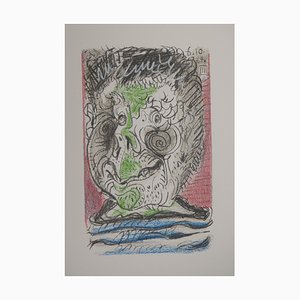 Pablo Picasso, Der Geschmack des Glücks, Surrealistisches Selbstporträt, Lithographie