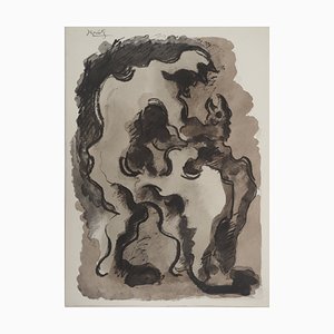 Jacques Lipchitz, The Fire Bearer, Litografía original