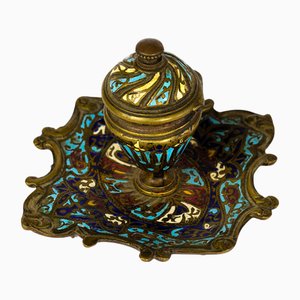 Tinta de Champlevé francés de Napoleón III, siglo XIX